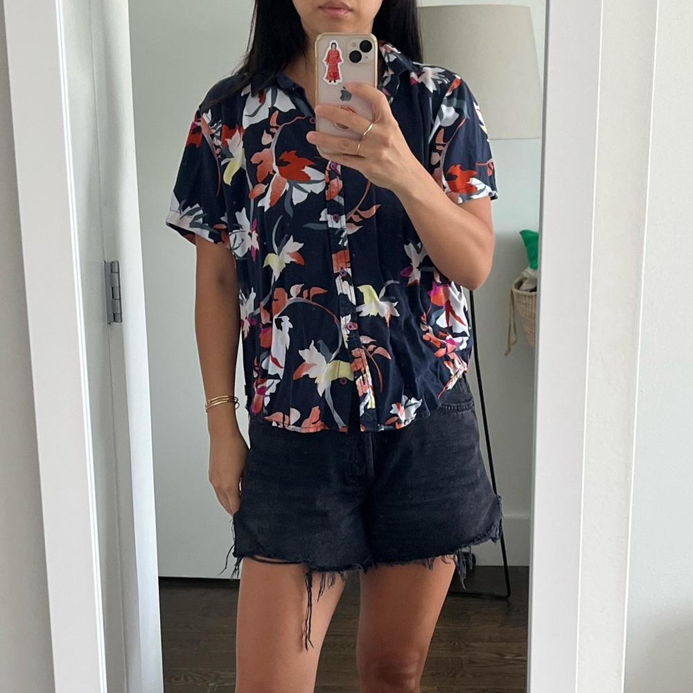 Printed short sleeve shirt